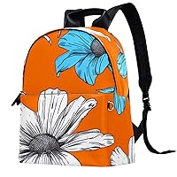 Travel Backpack,Small Backpack,Carry on Backpack,Daisy Flower Plant Yellow,Backpack