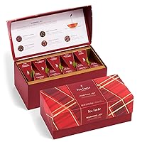 Tea Forte Warming Joy Tea Bags Gift Set, Holiday Spice Tea Sampler with 20 Pyramid Tea Influsers in Festive Presentation Gift Box, Organic Tea Bags Variety Pack