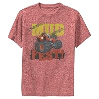 Nickelodeon Blaze and The Monster Machines Mud Fest Boys Short Sleeve Tee Shirt