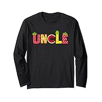 Funny Uncle Fruitarian Lover Summer Men Fruit Slice Long Sleeve T-Shirt