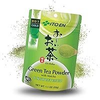 Oi Ocha Green Tea Powder + Matcha, Unsweetened, 1.1 Ounce Pouch