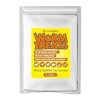 1oz Dried Black Soldier Fly Larvae for Chickens-More Calcium Than Dried Mealworms High-Protein Chickens Treats, Food for Poultry Flock, Laying Hens, Birds, Reptiles