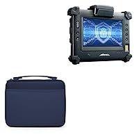 BoxWave Case Compatible with Amrel Bioptix PM3B - Hard Shell Briefcase, Slim Messenger Bag Briefcase Cover Side Pockets - Navy
