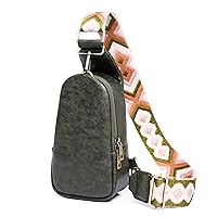 Hi-QTool Shoulder Bag for Women Crossbody Bags Purse Vegan Leather Handbag with Adjustable Guitar Straps