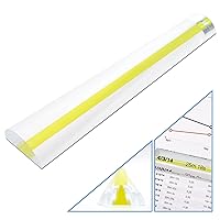 MagniPros See Things Differently 2X Magnifying Bar Magnifier Ruler with Guide Line(so You Won't Miss a line) Ideal for Reading Small Prints and Document
