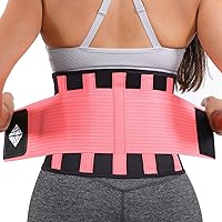 Back Brace For Lower Back Pain Women/Men, Elastic Lumbar Back Support Belt, Herniated Disc & Lower Back Pain Relief, Adjustable Back Brace For Men, Ideal For Heavy Lifting Work, Exercise, Workout, M