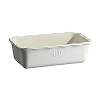 Emile Henry Modern Classic Loaf Pan, 10 x 5.8 x 3.1 inches, Sugar