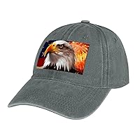 Baseball Cap Classic Dad Hat for Men Women Adjustable Cotton Baseball Hat American Flag Fire Eagle Dad Cap All Seasons