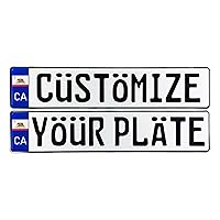 Custom European Style US State License Plate