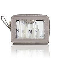 NULASTIN Luxe Travel Size Kit, Hair & Skin Care Set Includes Mini Face Cream, Cleanser, Facial Serum & Lip Balm