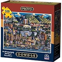 Dowdle Folk Art Jigsaw Puzzle - Provo - 500 Piece