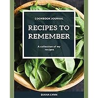 Recipes to Remember: Cookbook Journal – A collection of my recipes – Basil Cover