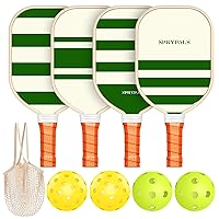 Pickleball Paddles,USAPA Approved Pickleball Paddles Set Premium Pickleball Paddle, 4 Pickleball Balls & 1 Carry Bag Gifts for Women Men Beginners & Pros Players