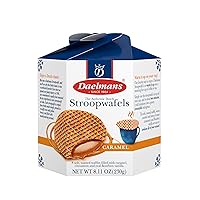 Stroopwafels, Dutch Waffles Soft Toasted, Caramel, Office Snack, Kosher Dairy, Authentic Made In Holland, 8 Stroopwafels Per Box, 1 Box, 8.11oz