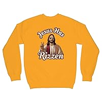 Jesus Has Rizzen Sweatshirt Funny Christian Sweater