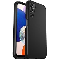 OtterBox Samsung Galaxy A14 5G Prefix Series Case - Single Unit Ships in Polybag - BLACK, Ultra-Thin, Pocket-Friendly, Raised Edges Protect Camera & Screen, Wireless Charging Compatible