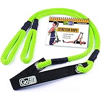 GoFit Muscle Flexibility Stretch Rope - 7.5 Feet,Green