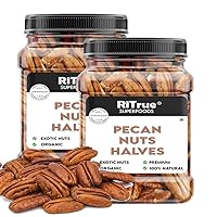 A.I.M.RiTrue - Jumbo Pecans Nuts Organic 400 Gm - Mexican Pecan Nuts - Imported Dry Fruits