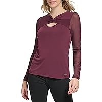 Calvin Klein Long Sleeve with Mesh Knot Detail Port MD (US 8-10)