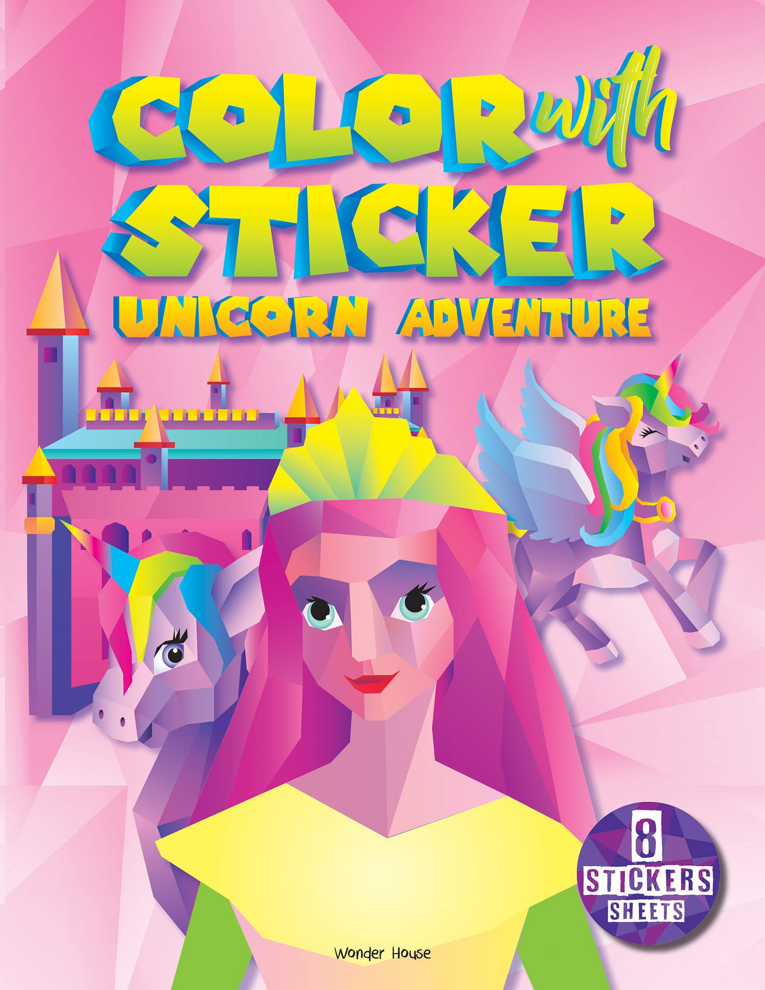 Color with Sticker: Unicorn Adventure