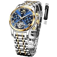 Automatic Watch for Men Self Winding Mechanical Luxury Business Stainless Steel Multi Calendar Waterproof Luminous Wrist Watches…