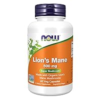 Supplements, Lion's Mane 500 mg, Super Mushroom, Made with Organic Lion's Mane Mushrooms, 60 Veg Capsules