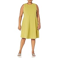 London Times Women's Versatile Crew Neck Bias Seamed Fit and Flare Dress Polished Chic Flattering Feminine