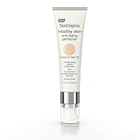Neutrogena Healthy Skin Anti-Aging Perfector Tinted Facial Moisturizer and Retinol Treatment with Broad Spectrum SPF 20 Sunscreen with Titanium Dioxide, 10 Ivory to Fair, 1 fl. oz