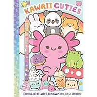Kawaii Cuties: Coloring Book with Rainbow Pencil Kawaii Cuties: Coloring Book with Rainbow Pencil Paperback