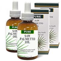 Pure Saw Palmetto Berries Oil 2x30ml Wild & Natural 60-90-day Supply Unlike Inefficient Powders, Supports Prostate Health Sleep Better Reduce Frequent Urination DHT Blocker Help Stop Hair Loss