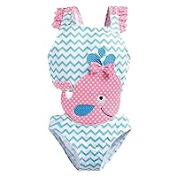 Cute Toddler Kids Infant Baby Girls Boys Bikini 3D Cartoon 1 Piece Swimsuit Sleeveless Bathing Suit Girls Swim