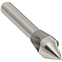 KEO 53502 Cobalt Steel Single-End Countersink, Uncoated (Bright) Finish, 60 Degree Point Angle, Round Shank, 5/16