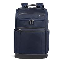 Travelpro Crew Executive Choice 3 Medium Top Load Backpack fits up to 15.6 Laptops and Tablets, USB A and C Ports, Men and Women, Patriot Blue