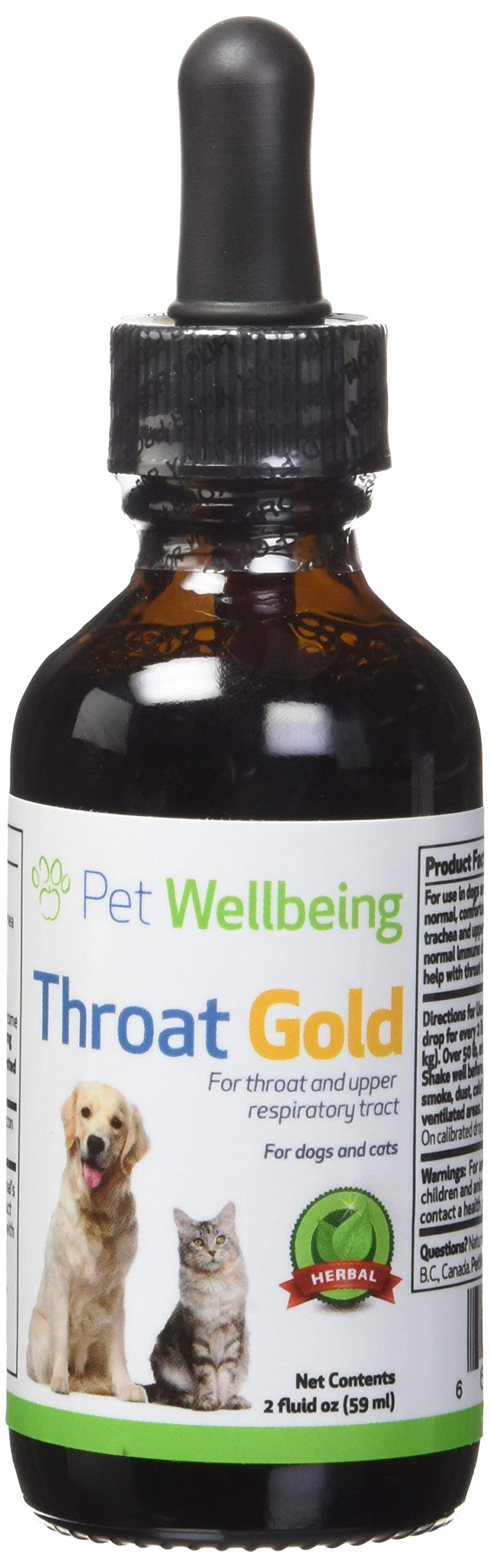 Mua Pet Wellbeing - Throat Gold for Dogs - Natural Herbal Throat and Respiratory Support in Dogs - 2 oz (59ml) trên Amazon Mỹ chính hãng 2022 | Fado