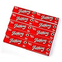 10 booklets x SMOKING RED Classic Rolling Paper total 600 papers