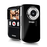 Coby SNAPP CAM3002BLK Mini Camcorder with 4 x Digital Zoom 1.8-Inch LCD Screen, Black