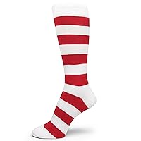 Men's Groomsmen Gift Wedding Stripe Socks XL Extra Large (One Size 10-13 & Big Size 14-16)