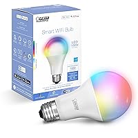 Smart Bulb, 100W Equivalent Color Changing and Tunable White, 2.4Ghz Wifi light bulb, No Hub Needed, Works with Alexa and Google Assistant, High CRI Dimmable LED OM100/RGBW/CA/AG, 1 Pack