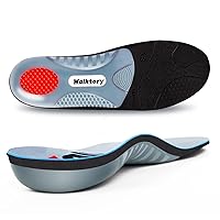 Heavy Duty Arch Support Insoles- 220+ lbs Plantar Fasciitis Orthotic Insoles with Shock Absorbing Gel - Work Boot Shoe Insert for Men WomenFlat Feet,Heel Pain,Pronation,Foot Pain Relief