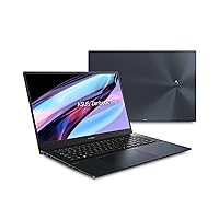 ASUS Zenbook Pro 17 Laptop, 17.3” Pantone Validated Display, AMD Ryzen 7 6800H CPU, AMD Radeon Graphics, 8GB RAM, 512GB SSD, WiFi 6E, Windows 11 Home, Tech Black, UM6702RA-DB71