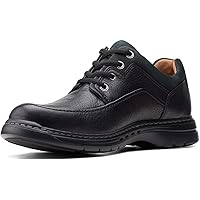 Clarks Un BrawleyLace Shoes - Men's, Black Tumbled Leather 8.5 M