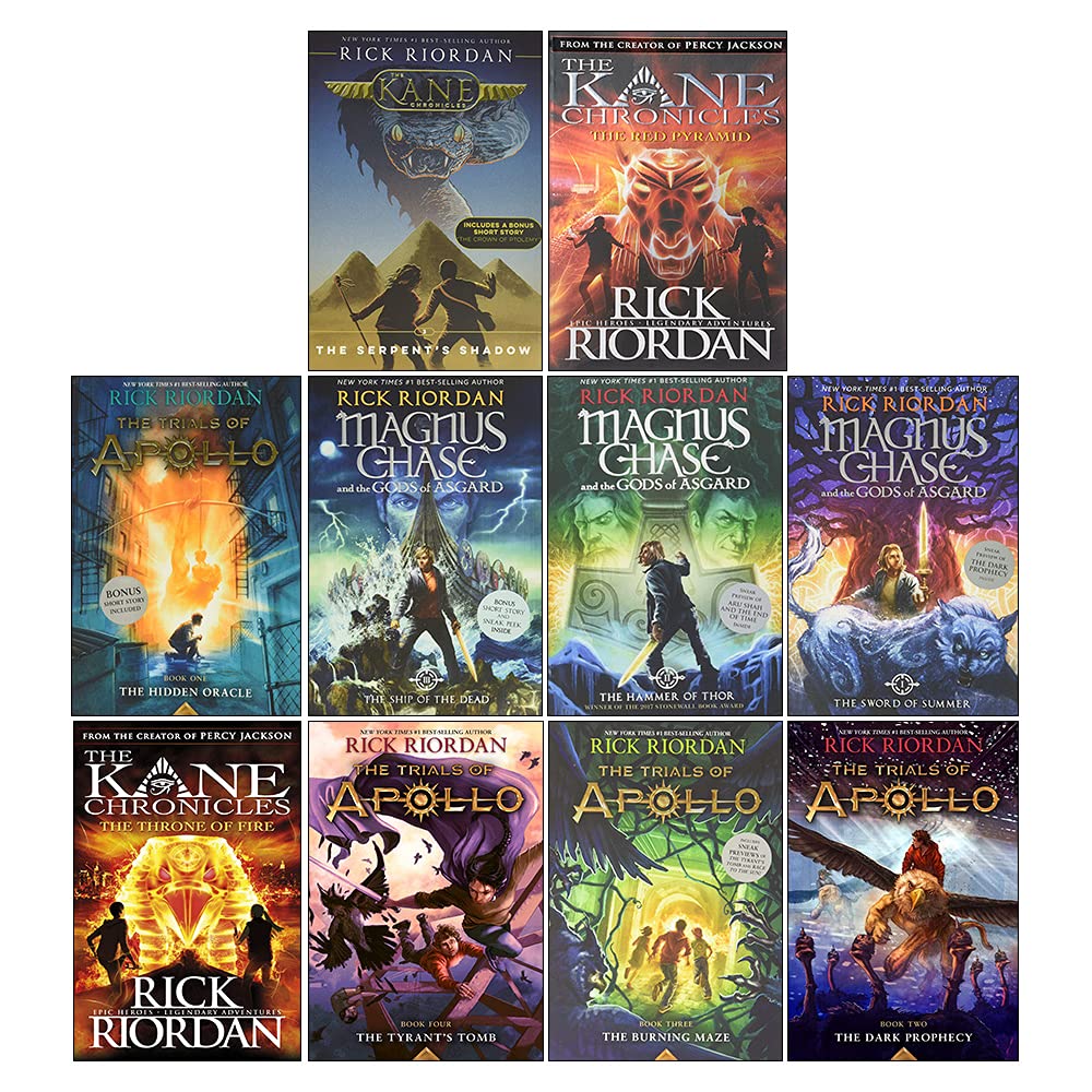 Buy Rick Riordan 10 Books Collection Set (The Red Pyramid, The Throne ...