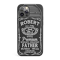 Custom Name Dad Father’s Day Phone Case, Personalized Case, Designed ‎for iPhone 15 Plus, iPhone 14 Pro Max, iPhone 13 Mini, iPhone 12, 11, X/XS Max, ‎XR, 7/8‎ Black