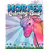 Horse Gifts For Girl: Horse Coloring Book For Girls Ages 8-12