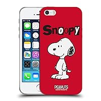 Head Case Designs Official Peanuts Snoopy Personality Soft Gel Phone Case Cover Compatible with Apple iPhone 5 / iPhone 5s / iPhone SE 2016