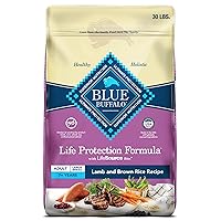 Blue Buffalo Life Protection Formula Large Breed Adult Dry Dog Food, Promotes Joint Health and Lean Muscles, Made with Natural Ingredients, Lamb & Brown Rice Recipe, 30-lb. Bag