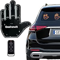 Car Accessories for Men, Fun Car Finger Light with Remote - Give The Love & Wave & B1rd to Drivers - Ideal Gifted Car Accessories, Truck Accessories, Car Gadgets & Road Rage Signs for Men and Women