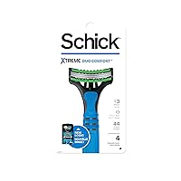 Schick Xtreme 3 Duo Comfort Disposable Razor for Men, 4 Count