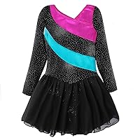 Gymnastics Leotards for Girls with Skirt Long Sleeve/ Sleeveless Toddler Dance Outfits Leotard for Girls