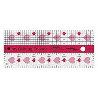Creative Grids - 6 Square Quilt Rulers - 2.5, 3.5, 4.5, 5.5, 6.5, 7.5